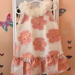 Janie and Jack Faux Fur Dress